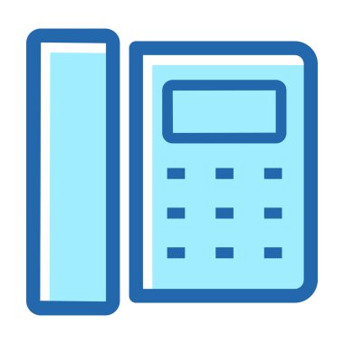 Telefon iletişimi simgesi vektör tasarımı illüstrasyonu