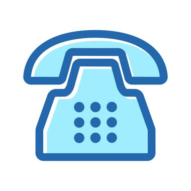 Telefon iletişimi simgesi vektör tasarımı illüstrasyonu