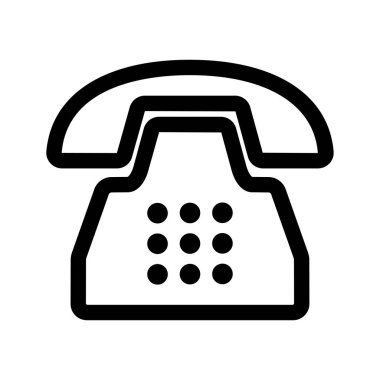 Telefon iletişimi simgesi vektör tasarımı illüstrasyonu