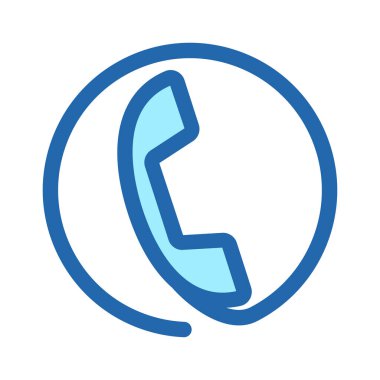Telefon iletişimi simgesi vektör tasarımı illüstrasyonu