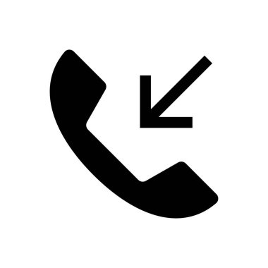 Telefon simgesi vektör tasarımı çizimi