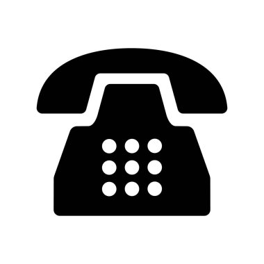 Telefon iletişimi simgesi vektör tasarımı illüstrasyonu