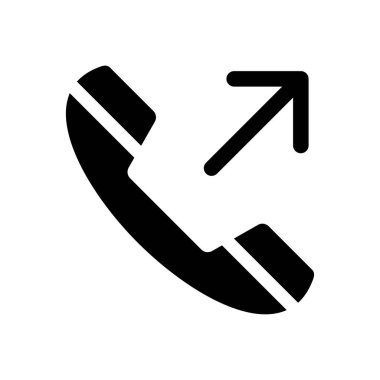 Telefon simgesi vektör tasarımı çizimi