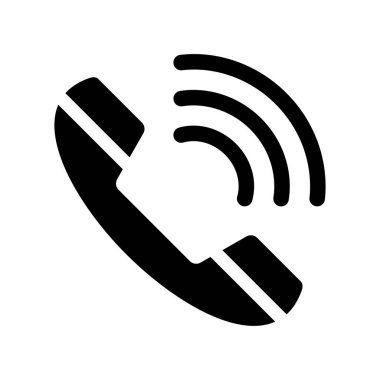 Telefon simgesi vektör tasarımı çizimi