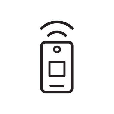 Uzaktan denetim simgesi vektör tasarımı illüstrasyonu