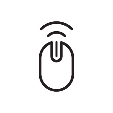 kablosuz fare simgesi vektör tasarımı çizimi