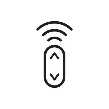 Uzaktan denetim simgesi vektör tasarımı illüstrasyonu