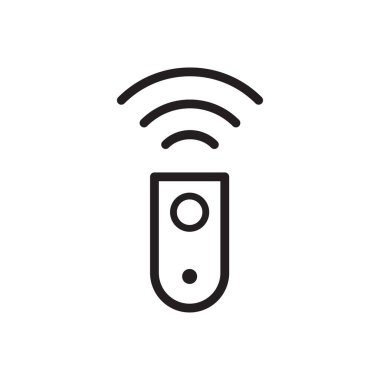 Uzaktan denetim simgesi vektör tasarımı illüstrasyonu