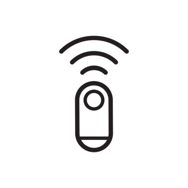 Uzaktan denetim simgesi vektör tasarımı illüstrasyonu