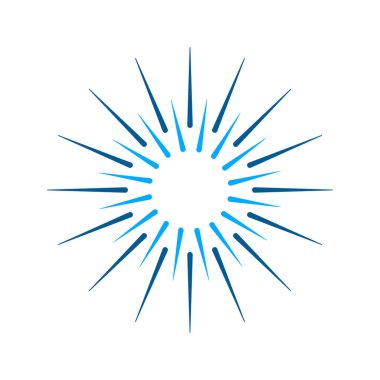 Havai fişek sembolü vektör tasarımı çizimi