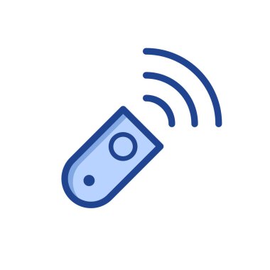 Uzaktan denetim simgesi vektör tasarımı illüstrasyonu