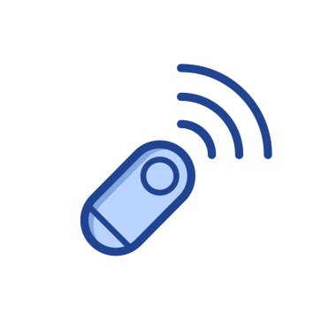 Uzaktan denetim simgesi vektör tasarımı illüstrasyonu