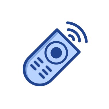 Uzaktan denetim simgesi vektör tasarımı illüstrasyonu