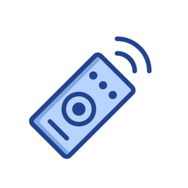 Uzaktan denetim simgesi vektör tasarımı illüstrasyonu