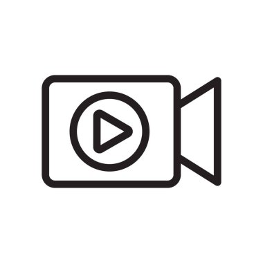 Canlı yayın simgesi vektör tasarımı çizimi