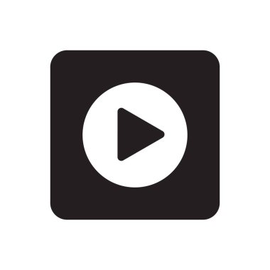 video akışı simgesi vektör tasarımı illüstrasyonu