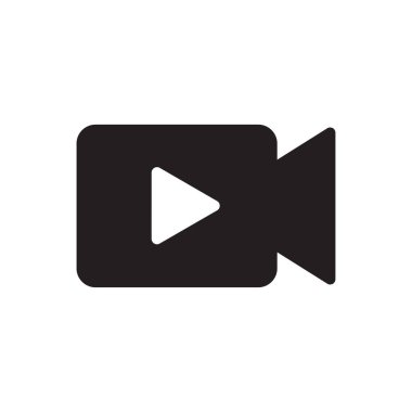 video akışı simgesi vektör tasarımı illüstrasyonu