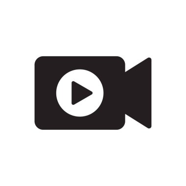 video akışı simgesi vektör tasarımı illüstrasyonu