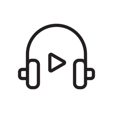 video akışı simgesi vektör tasarımı illüstrasyonu