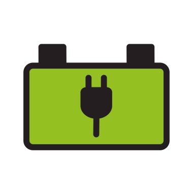 Elektrikli Araba Pil Vektör Tasarımı Çizimi