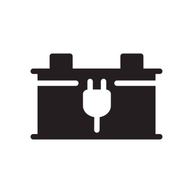 Elektrikli Araba Pil Vektör Tasarımı Çizimi