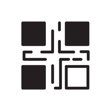 Qr Kod Simgesi Resimleri Vektör Grafikleri