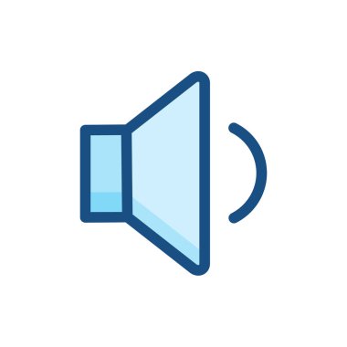 hoparlör ikonu vektör hacim sembolü çizimi