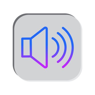 hoparlör ikonu vektör hacim sembolü çizimi