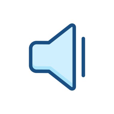 hoparlör ikonu vektör hacim sembolü çizimi