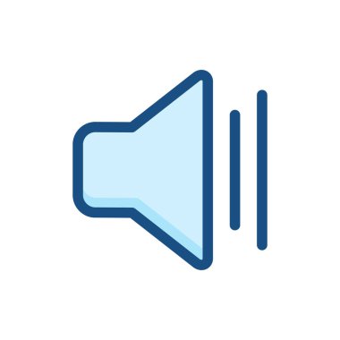 hoparlör ikonu vektör hacim sembolü çizimi