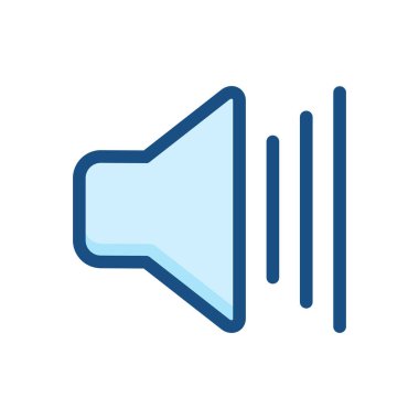 hoparlör ikonu vektör hacim sembolü çizimi