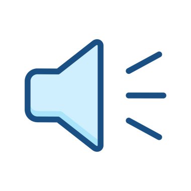 hoparlör ikonu vektör hacim sembolü çizimi