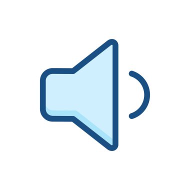 hoparlör ikonu vektör hacim sembolü çizimi