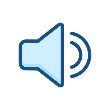 hoparlör ikonu vektör hacim sembolü çizimi