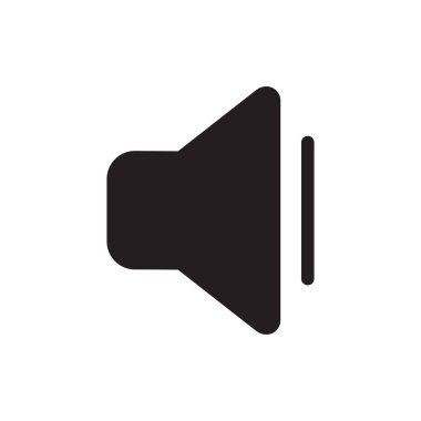 hoparlör ikonu vektör hacim sembolü çizimi