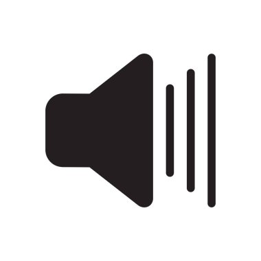 hoparlör ikonu vektör hacim sembolü çizimi