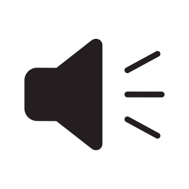 hoparlör ikonu vektör hacim sembolü çizimi