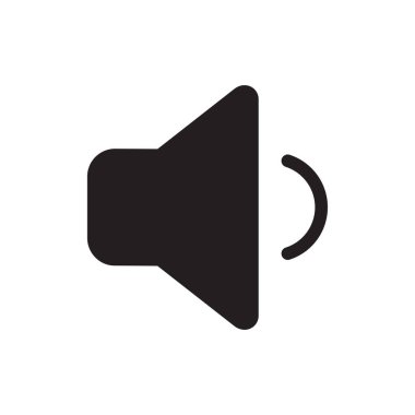 hoparlör ikonu vektör hacim sembolü çizimi