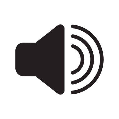 hoparlör ikonu vektör hacim sembolü çizimi