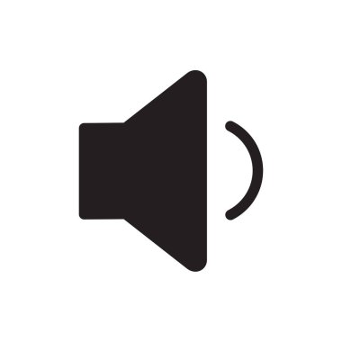 hoparlör ikonu vektör hacim sembolü çizimi