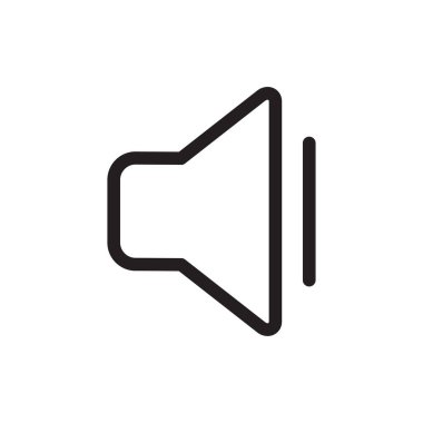 hoparlör ikonu vektör hacim sembolü çizimi