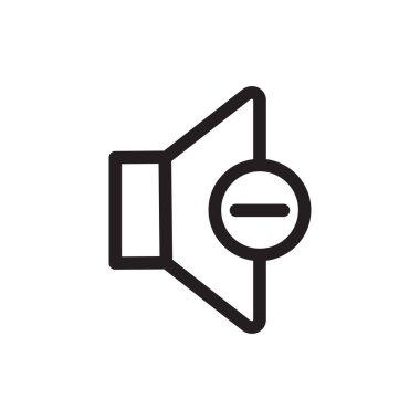 hoparlör ikonu vektör hacim sembolü çizimi