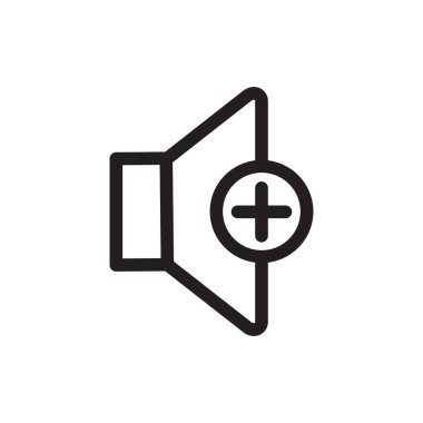 hoparlör ikonu vektör hacim sembolü çizimi