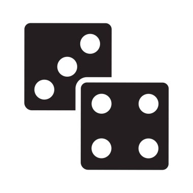 Dice Simge Vektörü Tasarım Sembolü illüName