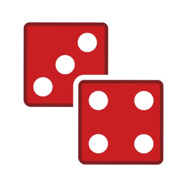Dice Simge Vektörü Tasarım Sembolü illüName