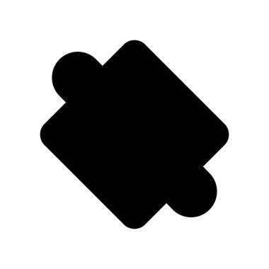 Bulmaca simgesi vektör tasarımı çizimi