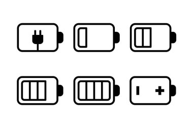 Batarya Simgesi vektör enerji sembolü