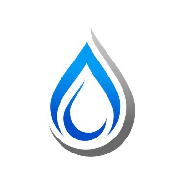 Su logosu vektör tasarımı çizimini bırak