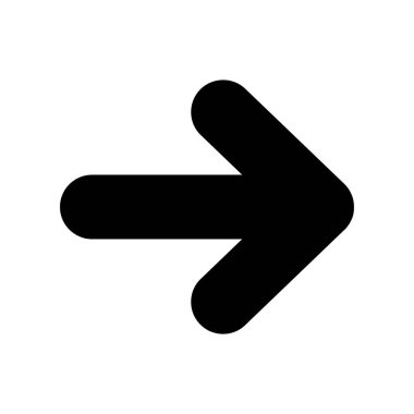 Sağ ok simgesi vektör tasarımı çizimi