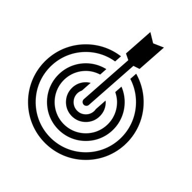 Hedef simge vektör tasarımı çizimi